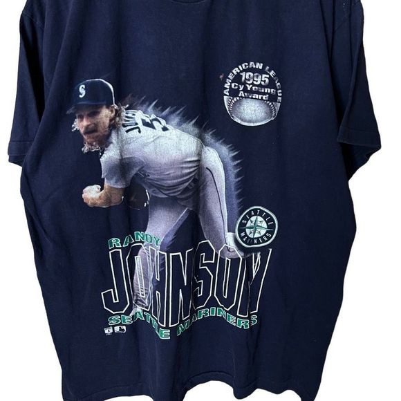 VTG 1995 Mariners Randy Johnson T Shirt Large - Picture 2 of 5